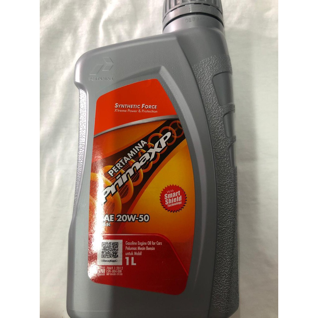 PERTAMINA PRIMAXP OLI MOTOR 20W-50 1 Liter 1.000 mL