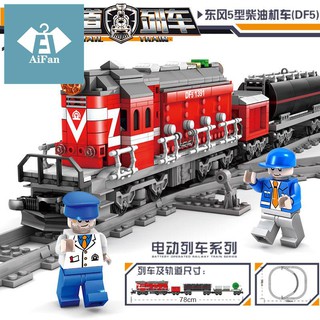  Mainan Lego Kereta Api  Elektrik Kecepatan Tinggi Seri 7 