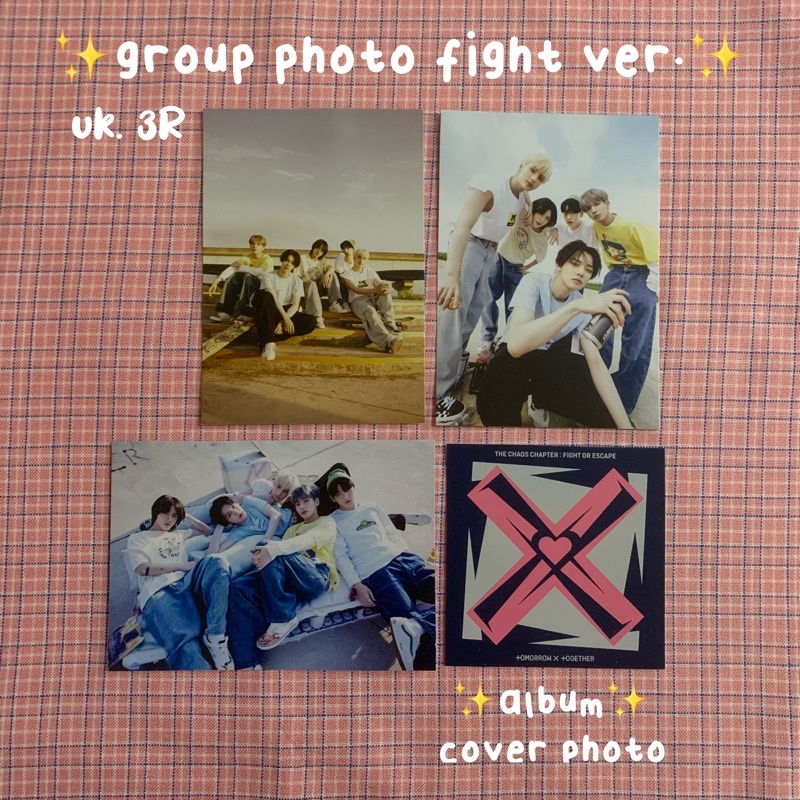 premium fankit fight or escape ver ♡ paket hemat fan kit tccfoe the chaos chapter ver ♡ pas photo foto sticker stiker photocard photostrip polaroid bookmark kpop txt mini cute gift hadiah kado ♡ grup yeonjun soobin beomgyu taehyun hueningkai