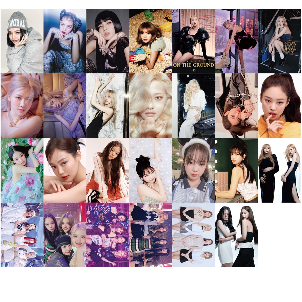 55pcs Kartu Lomo Foto Kpop BLACKPINK 2022