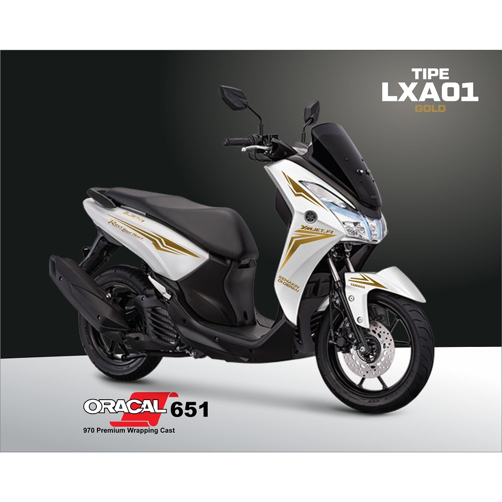 Jual KUYSTORE CUTTING STICKER FOR YAMAHA CUTTING LEXI DECAL LEXI LXA01 GOLD Indonesia Shopee Indonesia