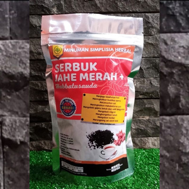 

Simplisia Herbal Serbuk Jahe Merah Plus Habbatusauda