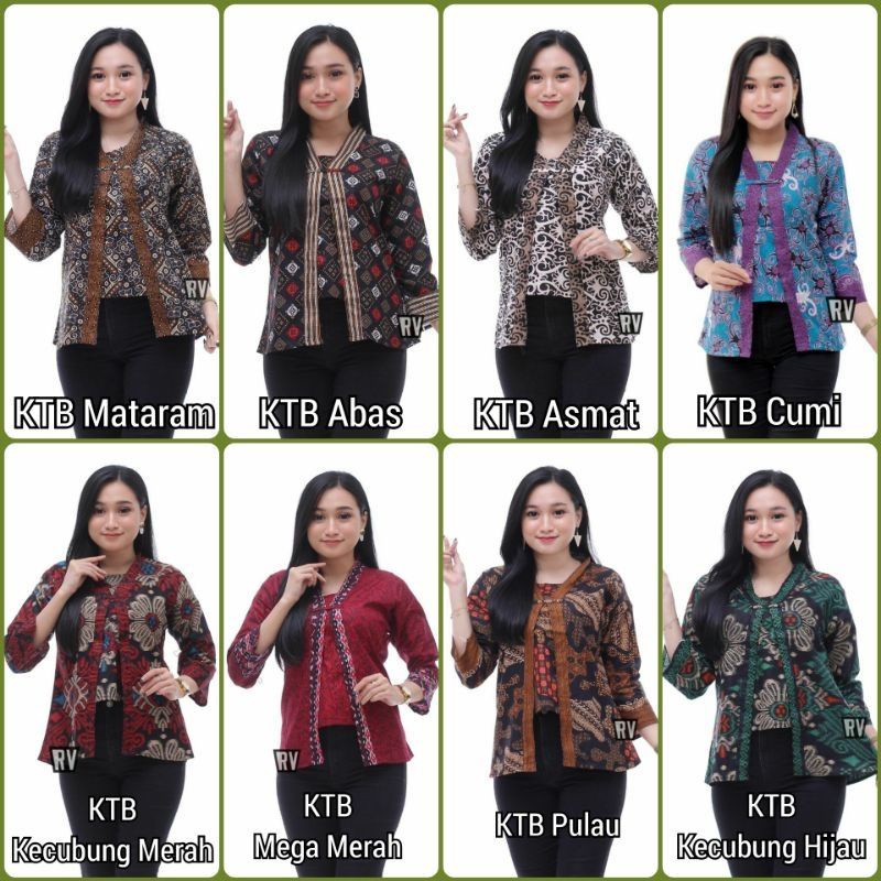 ATASAN BATIK WANITA MODERN  BAJU BATIK KANTOR WANITA BATIK SERAGAM