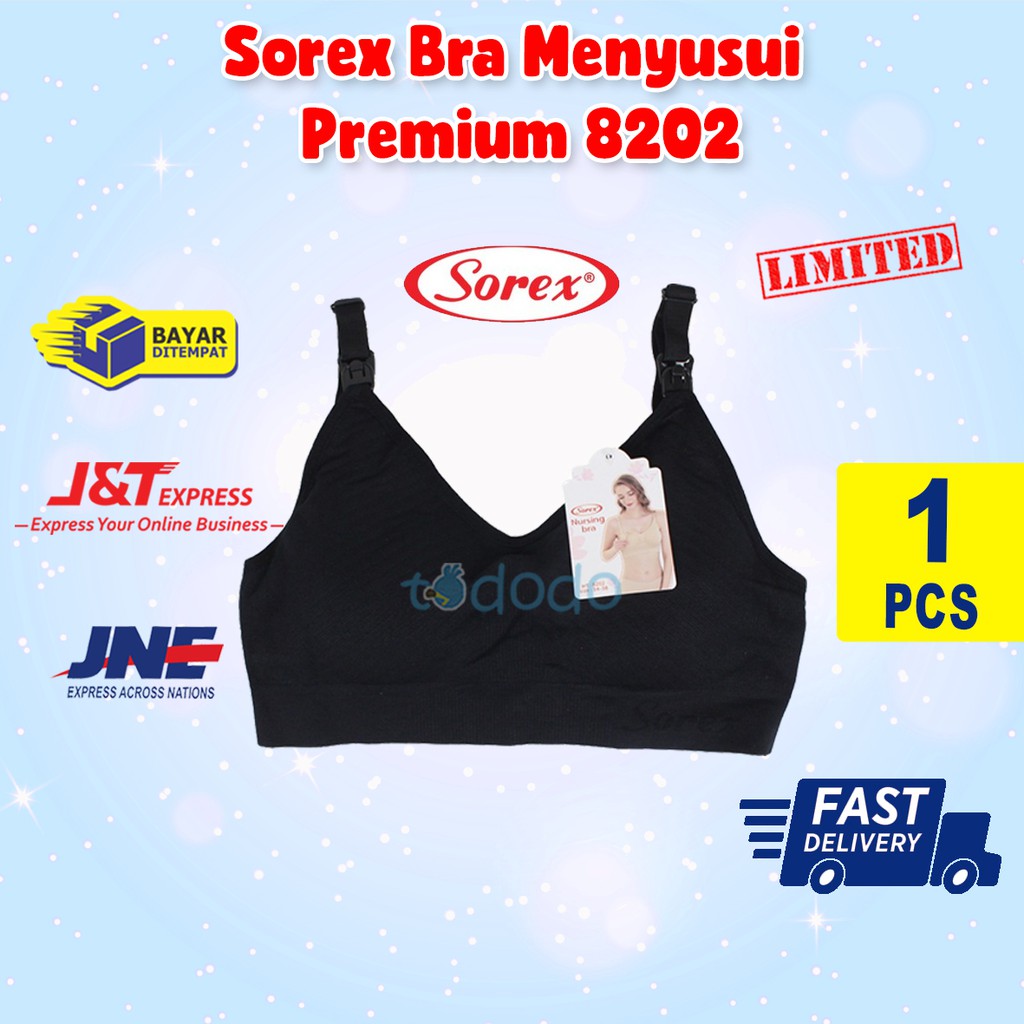 Sorex Bra Menyusui Premium Tanpa Kawat Ada Busa 8202