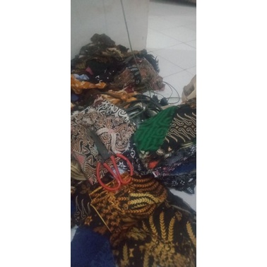 PROMO  Kain Perca Kain batik Kiloan Kain Katun Perca Untuk Kerajinan Tangan