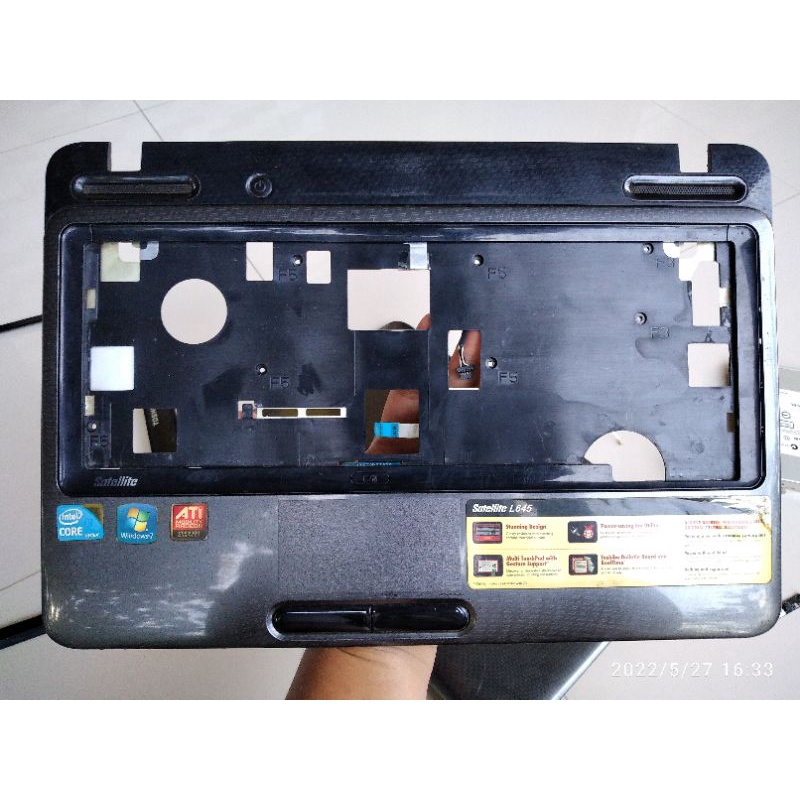 PALMREST casing bagian atas keyboard laptop toshiba satelite L645 L 645