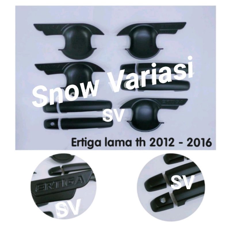 Paket Outer Cover Handle Ertiga Lama 2012 - 2016 Hitam Doff