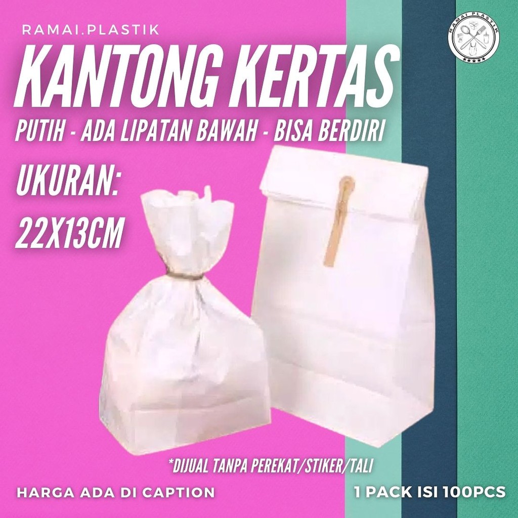 

Kantong kertas burger dll isi 100lembar perpak