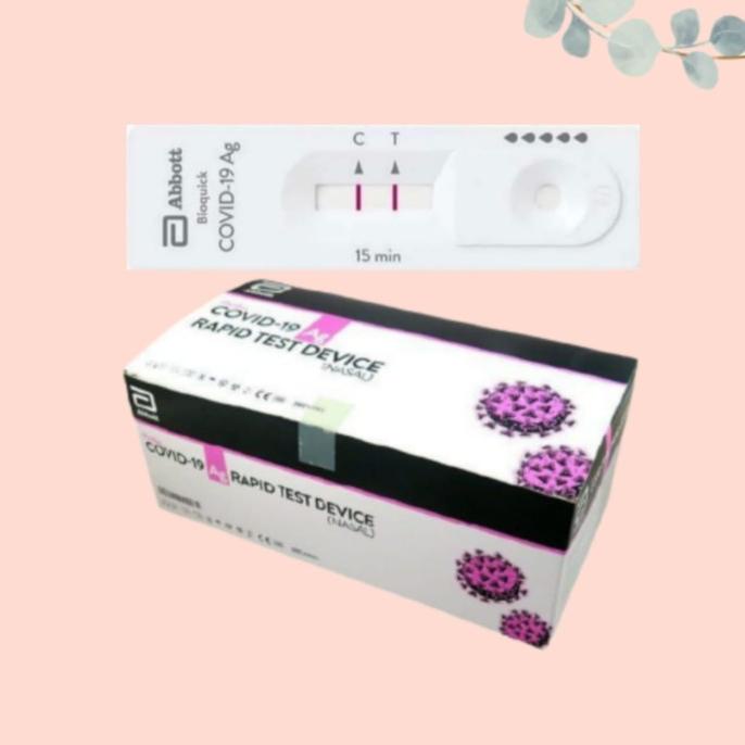 Original Abbott Bioquick Nasal Antigen Swab - Swab Antigen Isi 25Pcs Hermandiantoromart