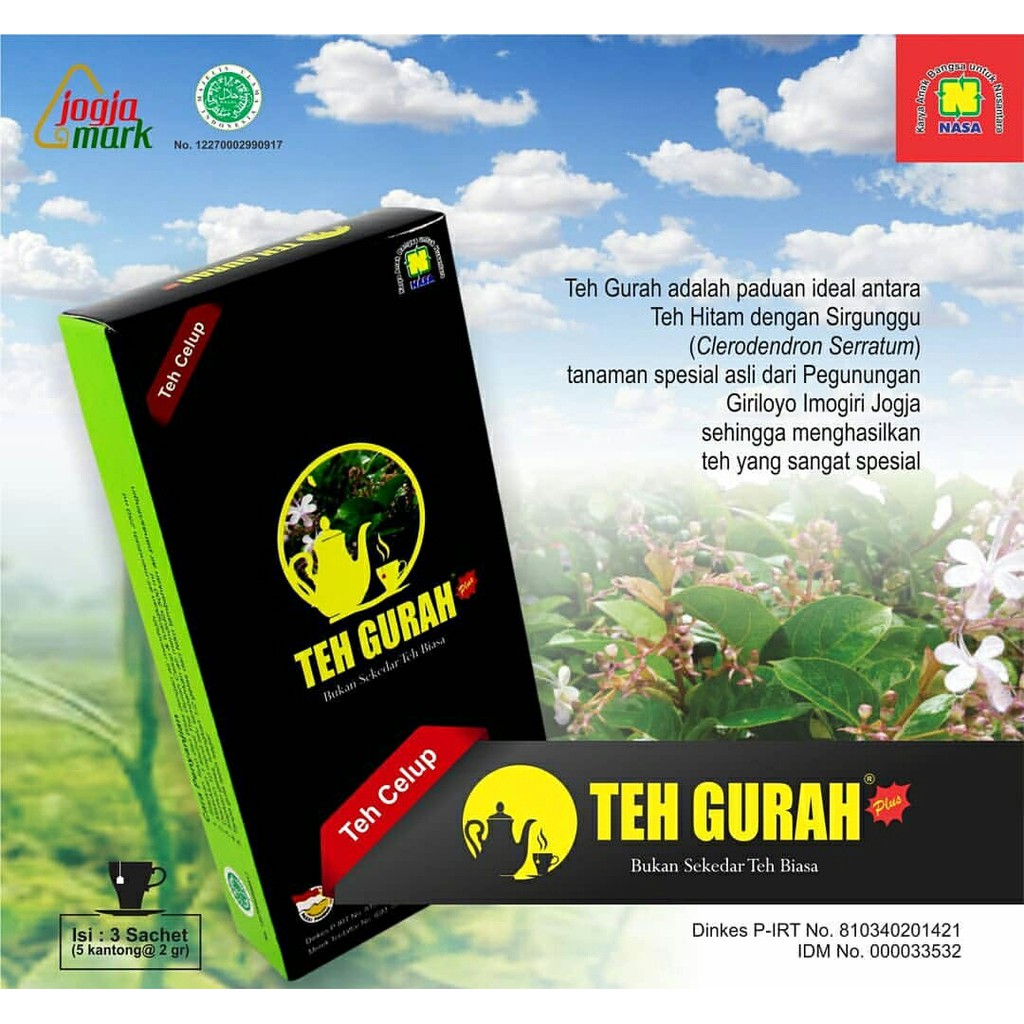 

Teh Gurah Nasa ( 3 sachet @ 2 gr )
