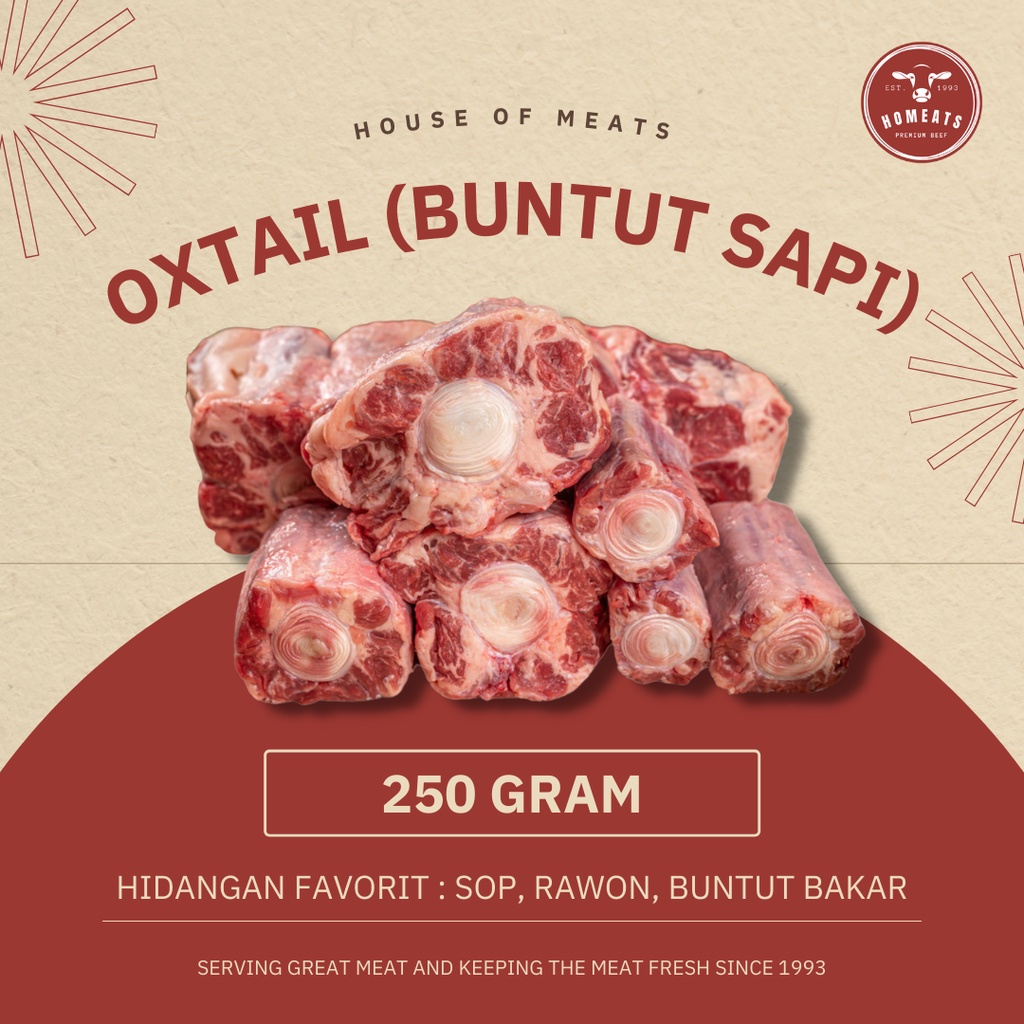 

Buntut Sapi Segar Fresh Center Cut 250 Gram