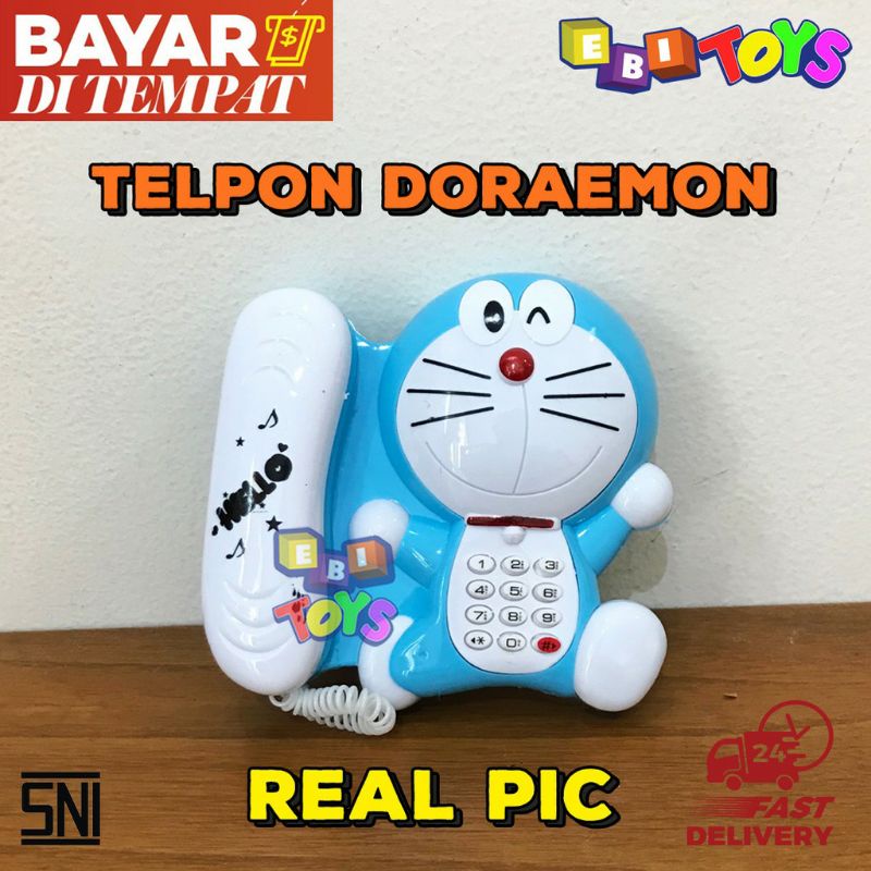 Mainan Telepon Telpon Doraemon Hello Kitty Karakter Anak LUCU ADA MUSIK