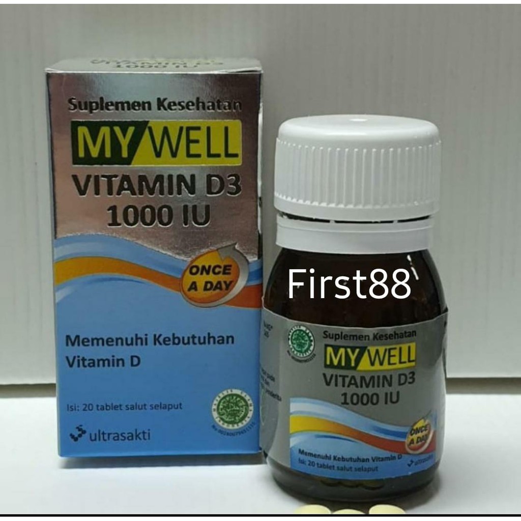 My Well Vitamin D3 1000 mg isi 20 Tablet