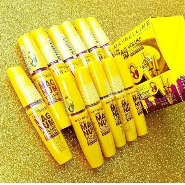 Jual Mascara maybelline kuning (isi 12 pcs) | Shopee Indonesia