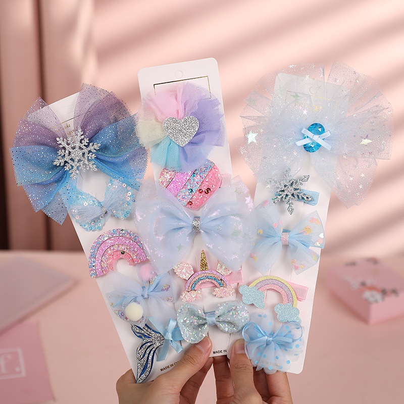 Jepitan Rambut Set Frozen Elsa Aksesoris Hair Pin Hadiah Ulang Tahun Souvernir Kado