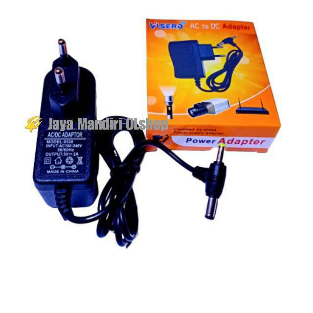 Adaptor 5V - 2A / Power Adapter 5 Volt 2 Ampere Double Jack DC