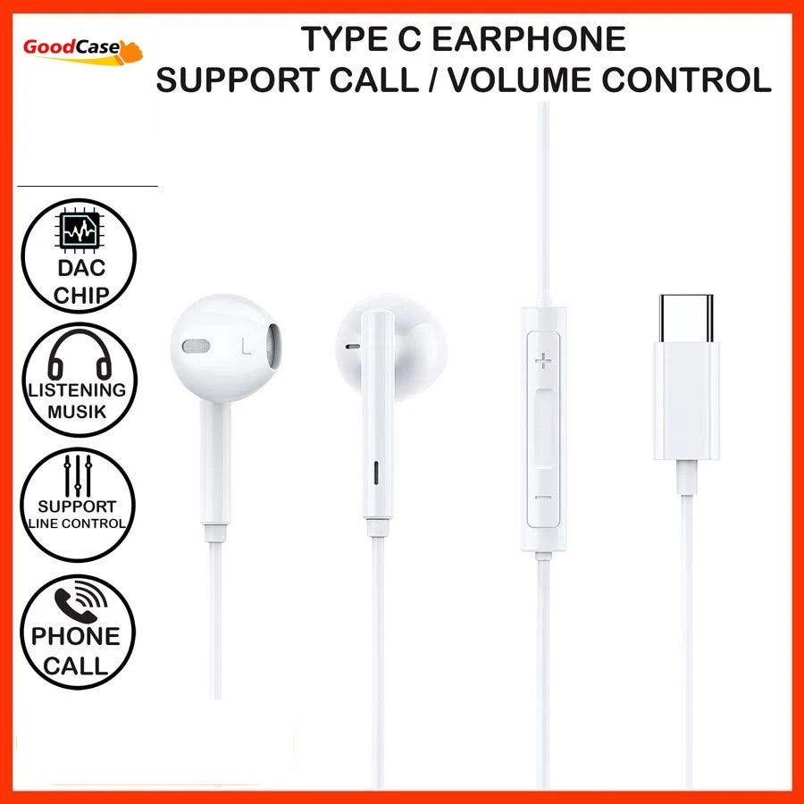 GoodCase - Headset Earphone Handsfree Type C Stereo