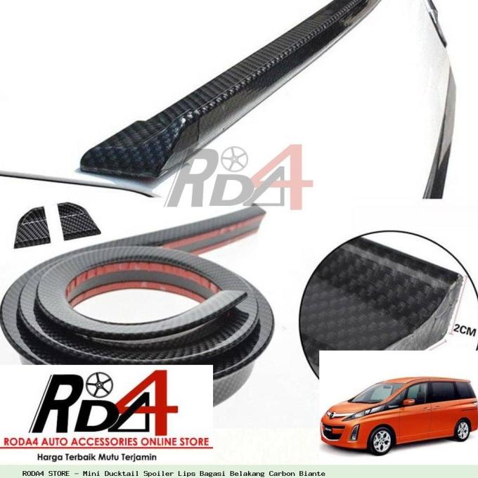 Mini Ducktail Spoiler Lips Bagasi Belakang Carbon Biante rod4 Segera Dapatkan