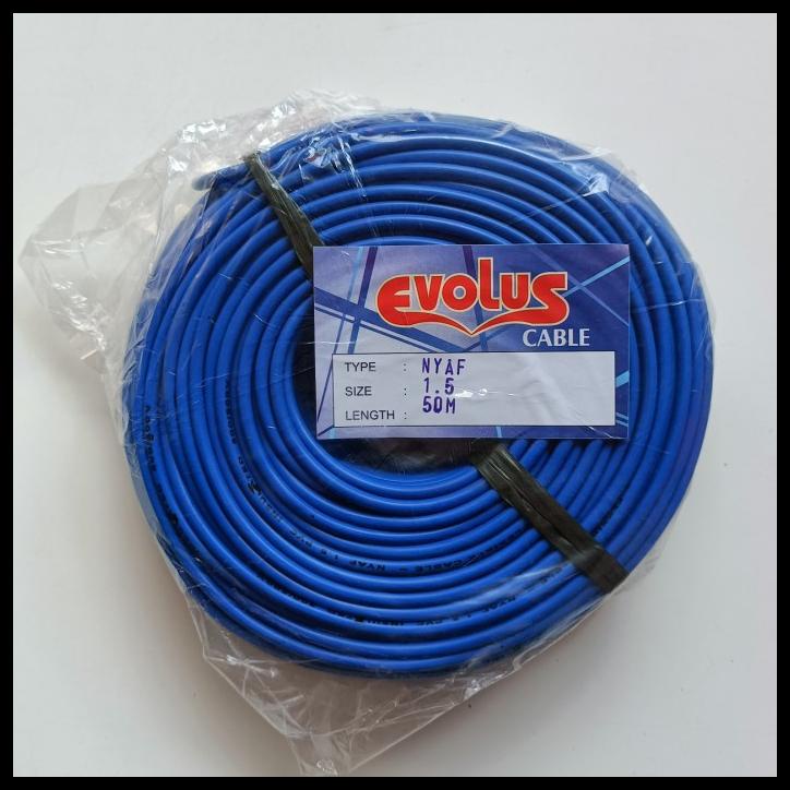 Kabel Listrik / Kabel Nyaf 1 X 1.5 Mm Tunggal Serabut 50 Meter