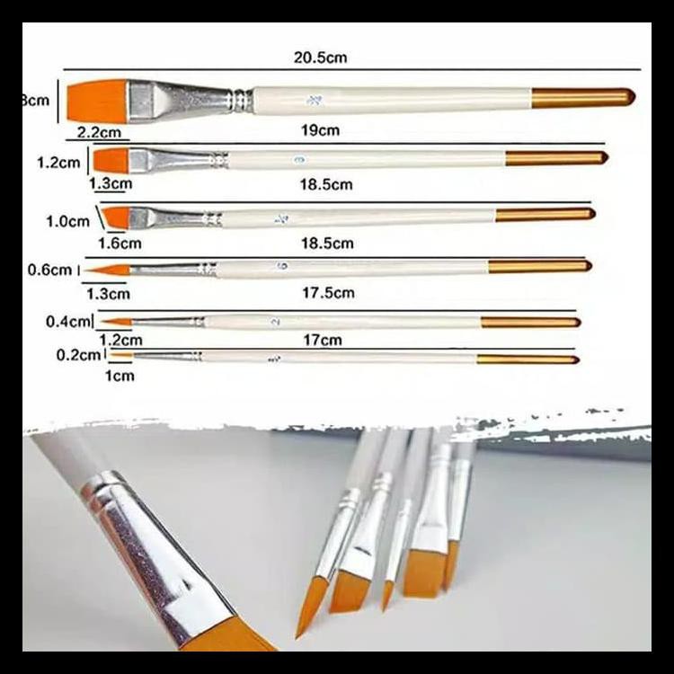 

Promo Kuas Lukis Cat Air Akrilik Set Oil Paint Brush
