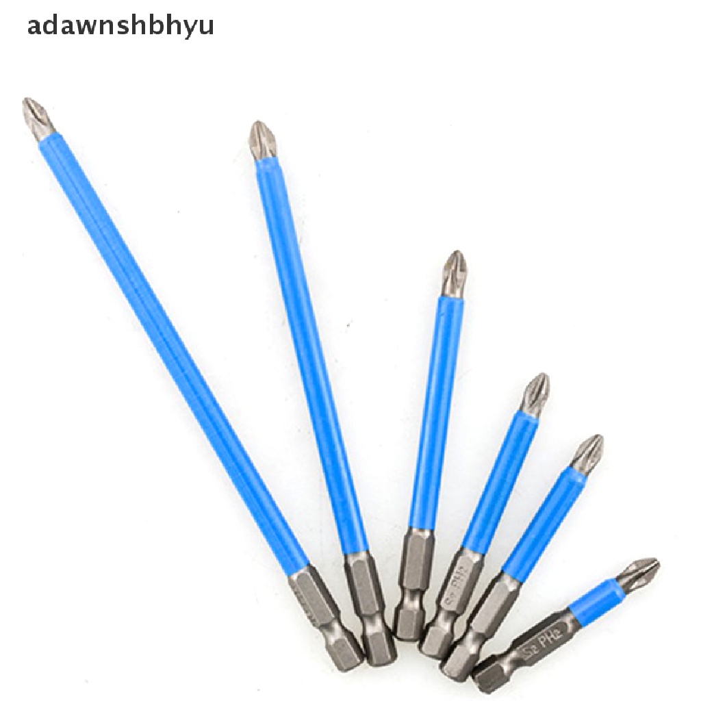 Adawnshbhyu 1pcs1/4&quot; 6.35mm Mata Obeng Kepala Magnetik Baja Alloy