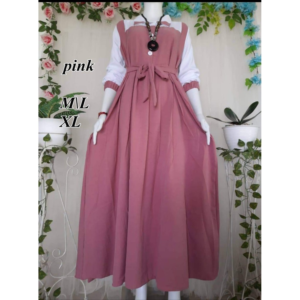 gamis polos katun toyobo premium ml xl