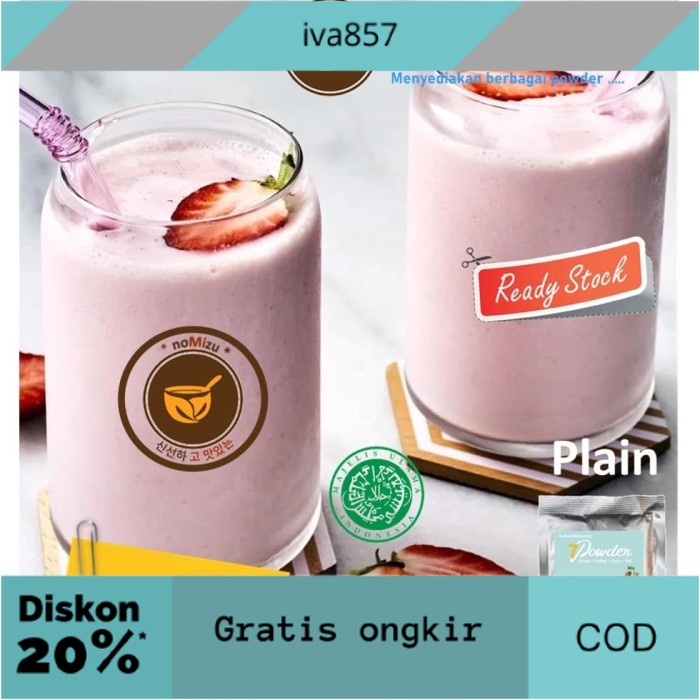 

PROMO Bubuk Minuman 7 Powder rasa Strawberry - Plain 1kg GRATIS ONGKIR