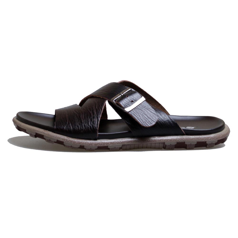 Sandal Pria Bahan Kulit Asli BM-05 Sendal Kerja &amp; Main Santai Type Selop