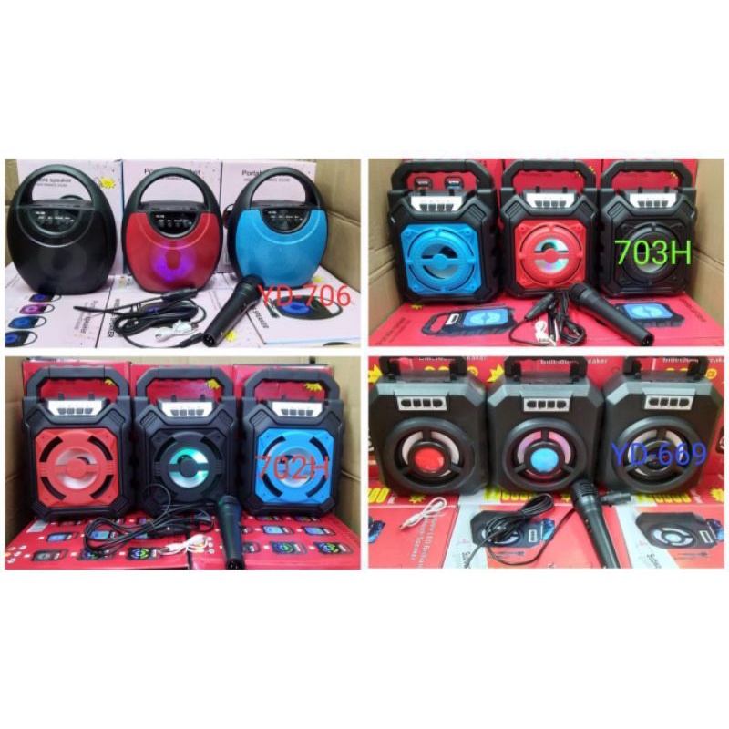 Speaker Bt + Mic Yd-706 / Speaker BT + Mic Yd-669 /Speaker BT + Mic 703h /Speaker BT + Mic 702h