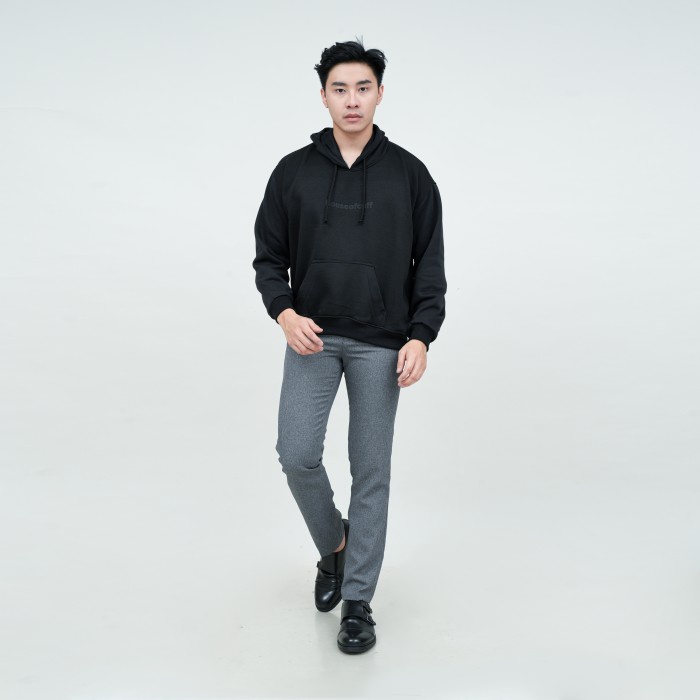 Houseofcuff Jaket Jumper Hoodie Sweater Kata Warna Hitam