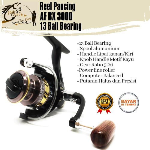 Reel Pancing AF FX 3000 (13 Bearing) Spool Alumunium Murah