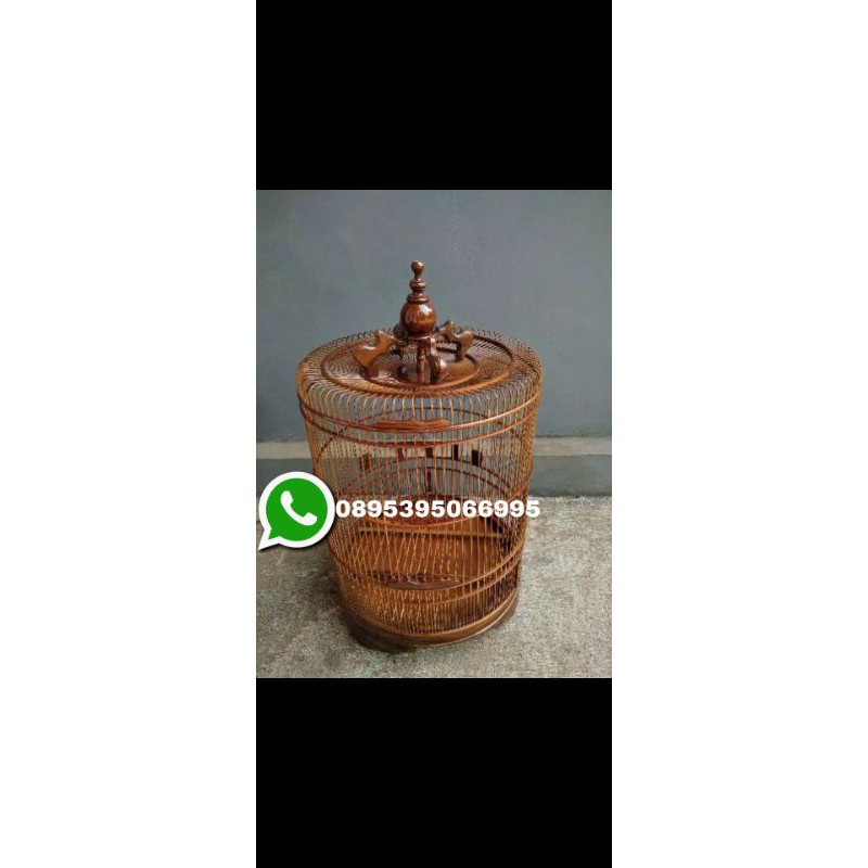 Sangkar Burung Murai Bahan Kayu Jati