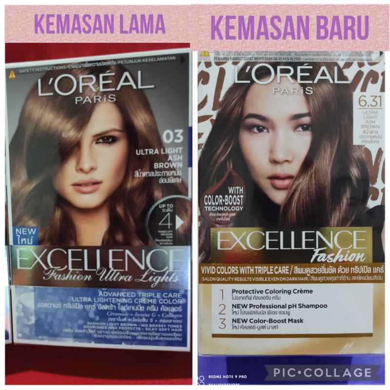 L'oreal Loreal Paris Semir Pewarna Rambut Excellence Fashion Ultra Lights Ash Brown