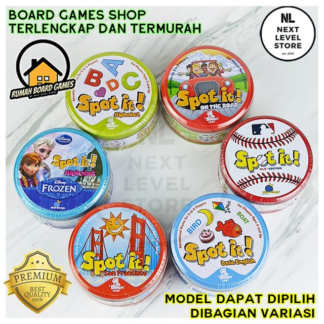 Spot It ! Complete Edition - Dobble Board Game Games Edukasi SpotIt