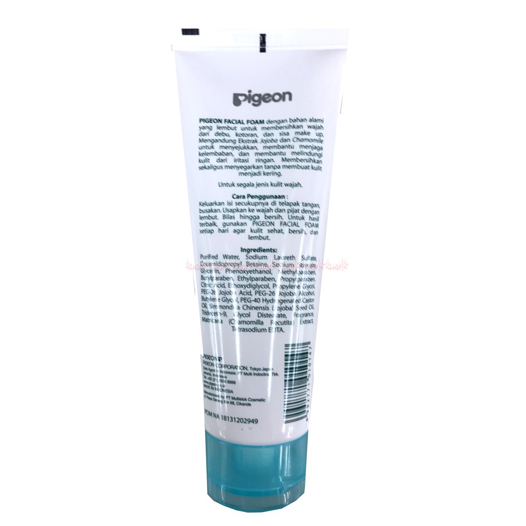 Pigeon Facial Foam Sabun Cuci Muka 100ml Pembersih Wajah Cocok Semua Jenis Kulit Pigen