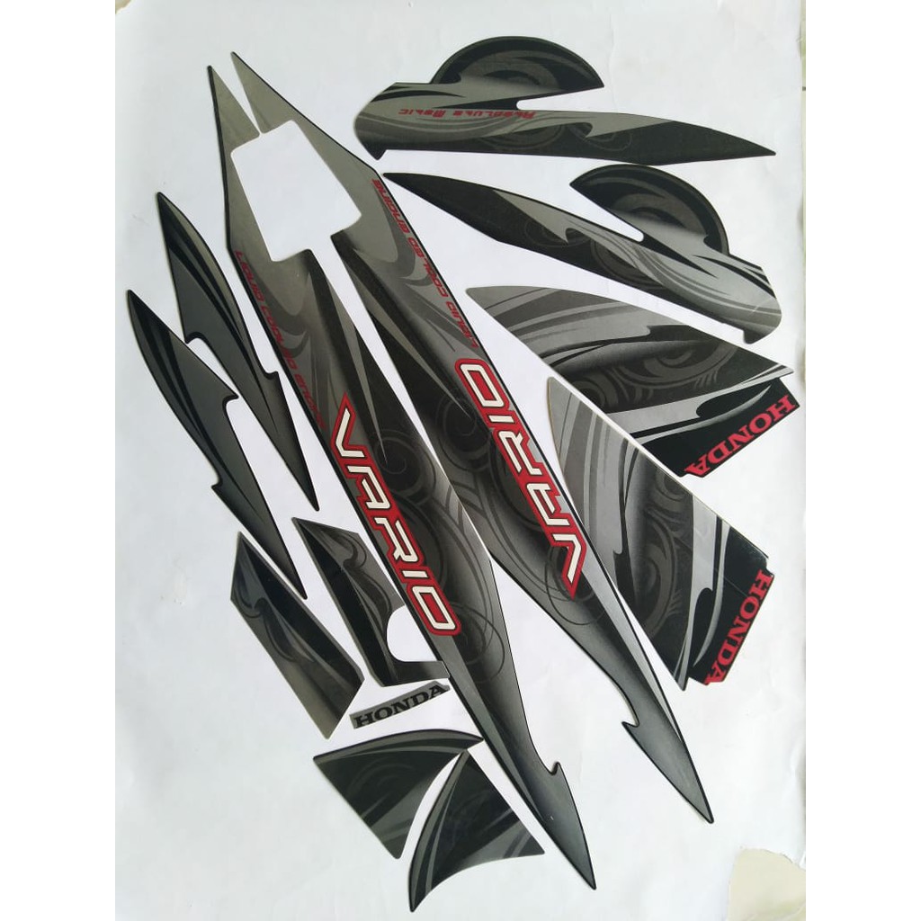 Jual stiker striping honda vario 110 2010 hitam | Shopee Indonesia
