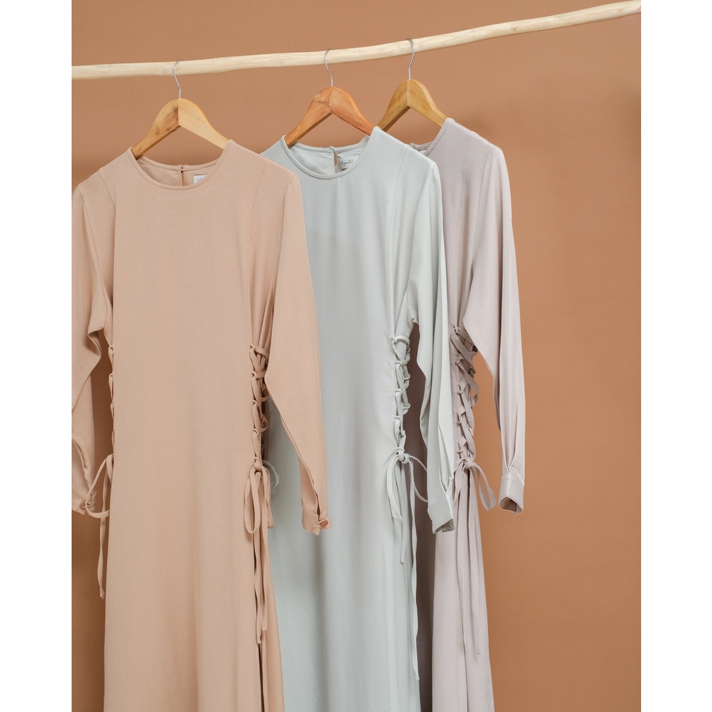Mayoutfit Heynra Maxidress | Dress Gamis Muslim Wanita Tali Pinggang-8