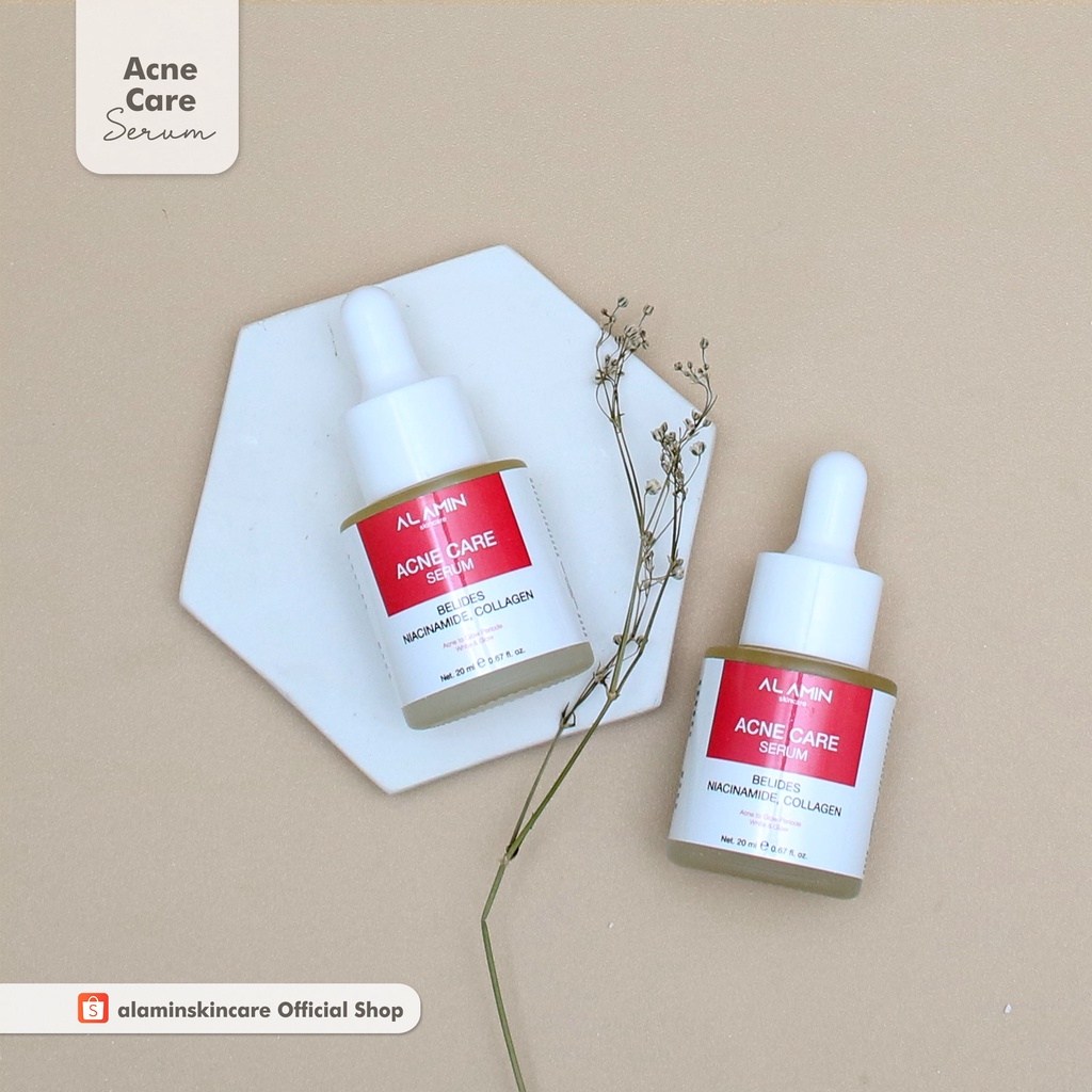 Alamin Acne Care Serum | Acne To Glow Periode White Glow/Menghilangkan Noda Bekas Jerawat Hitam |