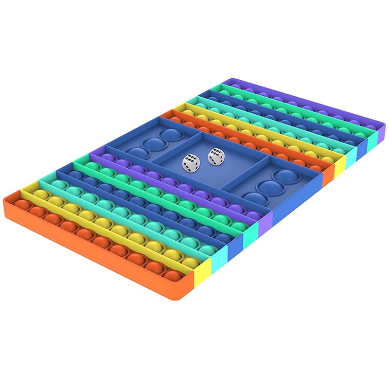 Jumbo Pop It Push Bubble Sensory Cute Toy Super Big Popit Gigantic Oversized Chess Board Push Pop It Hello Kitty Toys for Kid Children Gift-Chess Board Blue