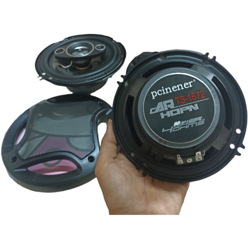 PCINENER Speaker Subwoofer Mobil 6 Inch Hi Fi 500W 2PCS - TS-1672