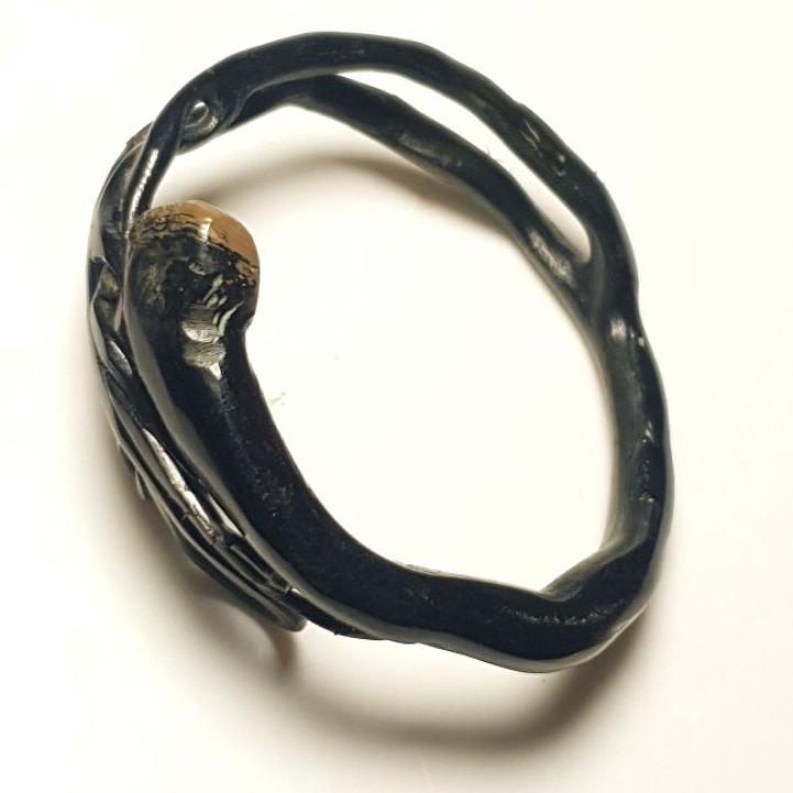 (READY) Gelang akar bahar hitam original lentur Asli Dari Alam Madura