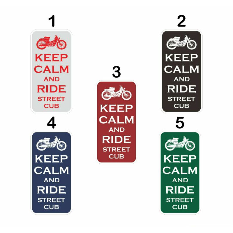 STIKER VARIASI PELENGKAP HONDA C70 type street cub