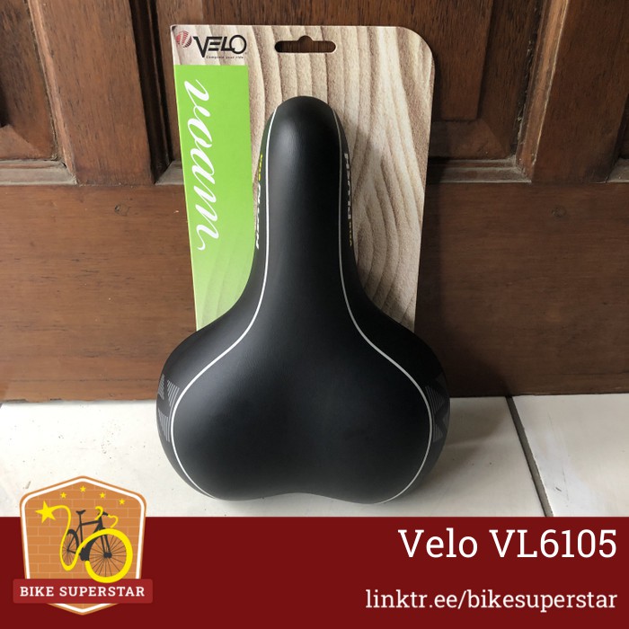 Saddle Sadel Velo Plush Gel VL 6105 Lebar Sepeda Lipat MTB