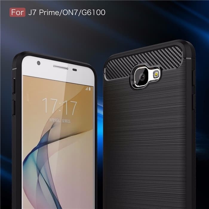 Case Hp For Samsung Galaxy J2 J5 J7 Prime Casing Rugged Armor Carbon Fiber Slim Fit Softcase