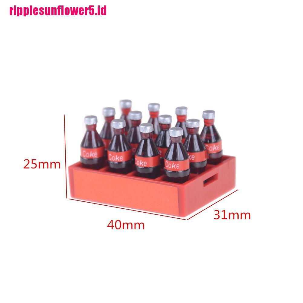 13pcs / set Miniatur Botol Coca Cola Skala 1: 12 Untuk Rumah Boneka