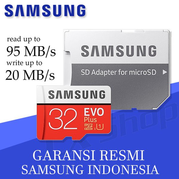 Samsung MicroSD 32GB EVO PLUS 95MBs Micro SD Card samsung 32 GB