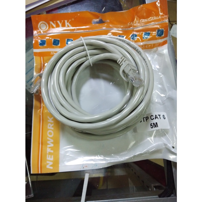 kabel LAN 5m cat6 UTP cable Lan 5 meter High Quality / KABEL LAN CAT6 5 METER NYK