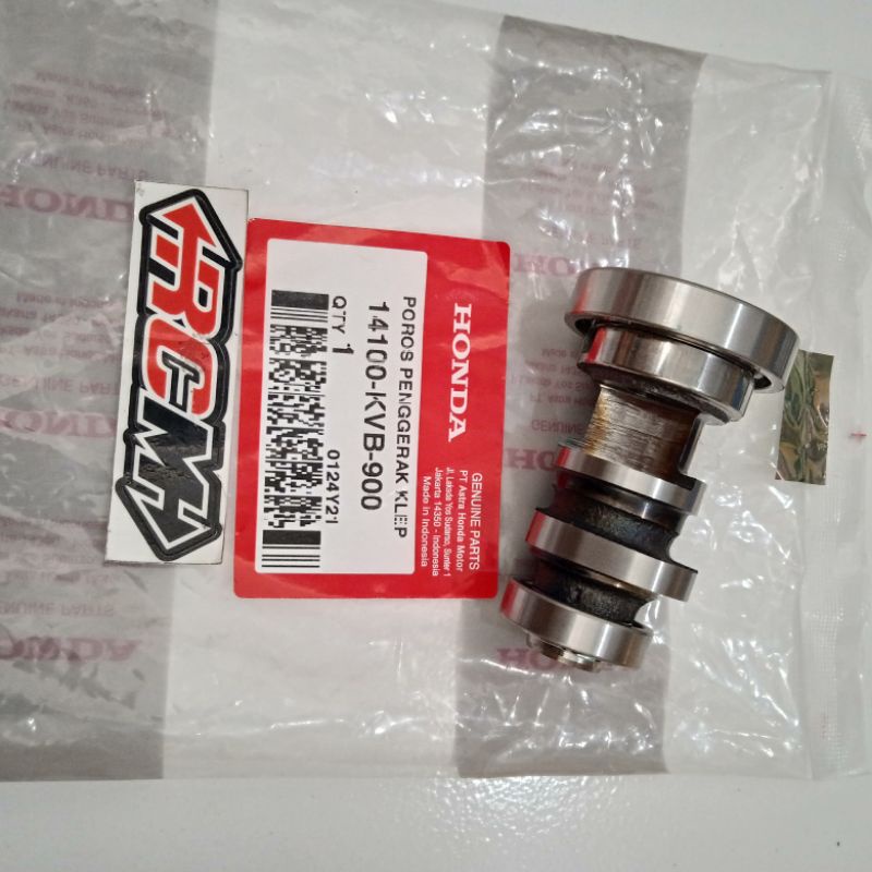 NOKEN AS NOKENAS CHAM SHAFT CAMSHAFT CAM SHAFT POROS PENGGERAK KLEP VARIO 110 CW OLD LAMA ORI ORIGINAL ASLI HONDA AHM HGP 14100-KVB-900