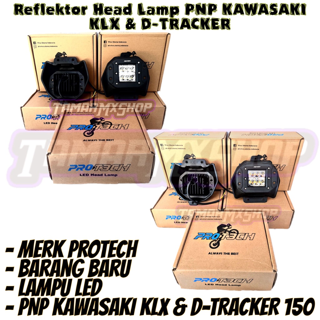 Paket Lampu LED Reflektor Lampu LED PNP Kawasaki KLX 150 & D-Tracker 150