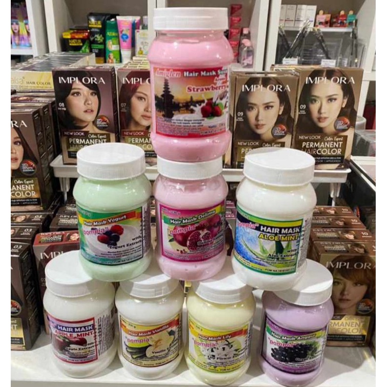 0POMPIA HAIR MASK / AMIGLEN HAIR MASK NEW SIZE 230 gram